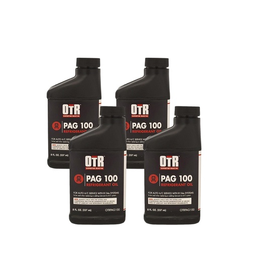 OTR PAG100 AC & Refrigerant Oil R134a 8oz Bottle *(Pack of4)*