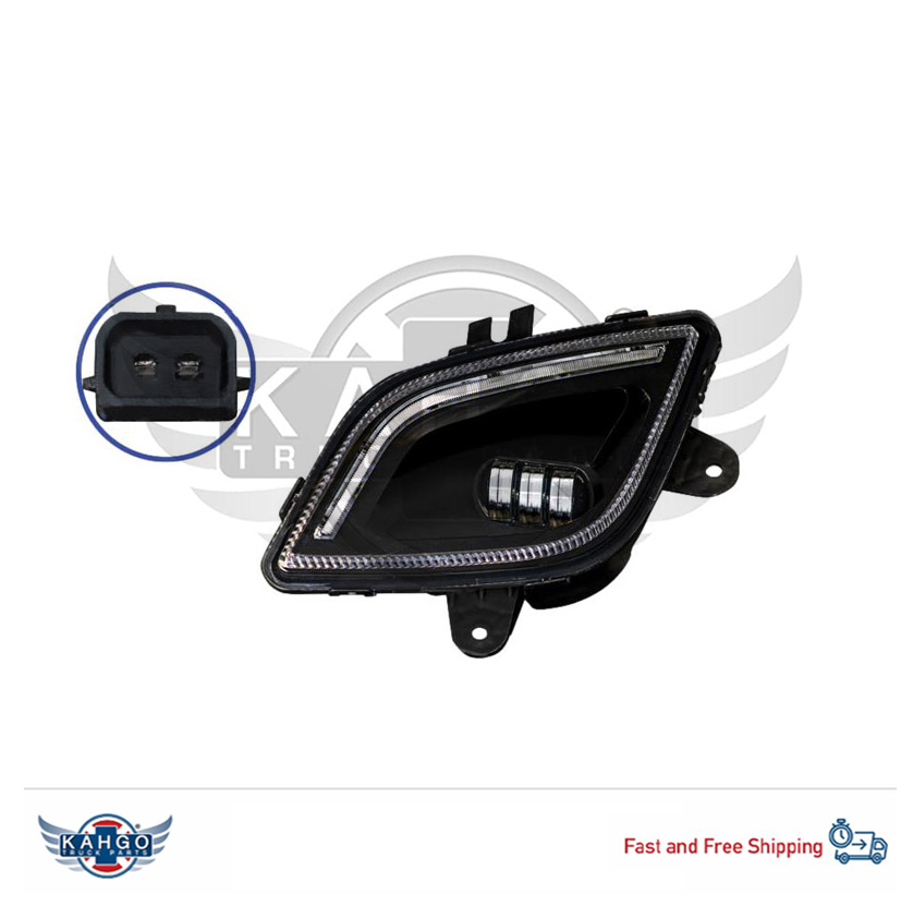 Fog Lamp RH Black LED Freightliner P4 564.46077RBY
