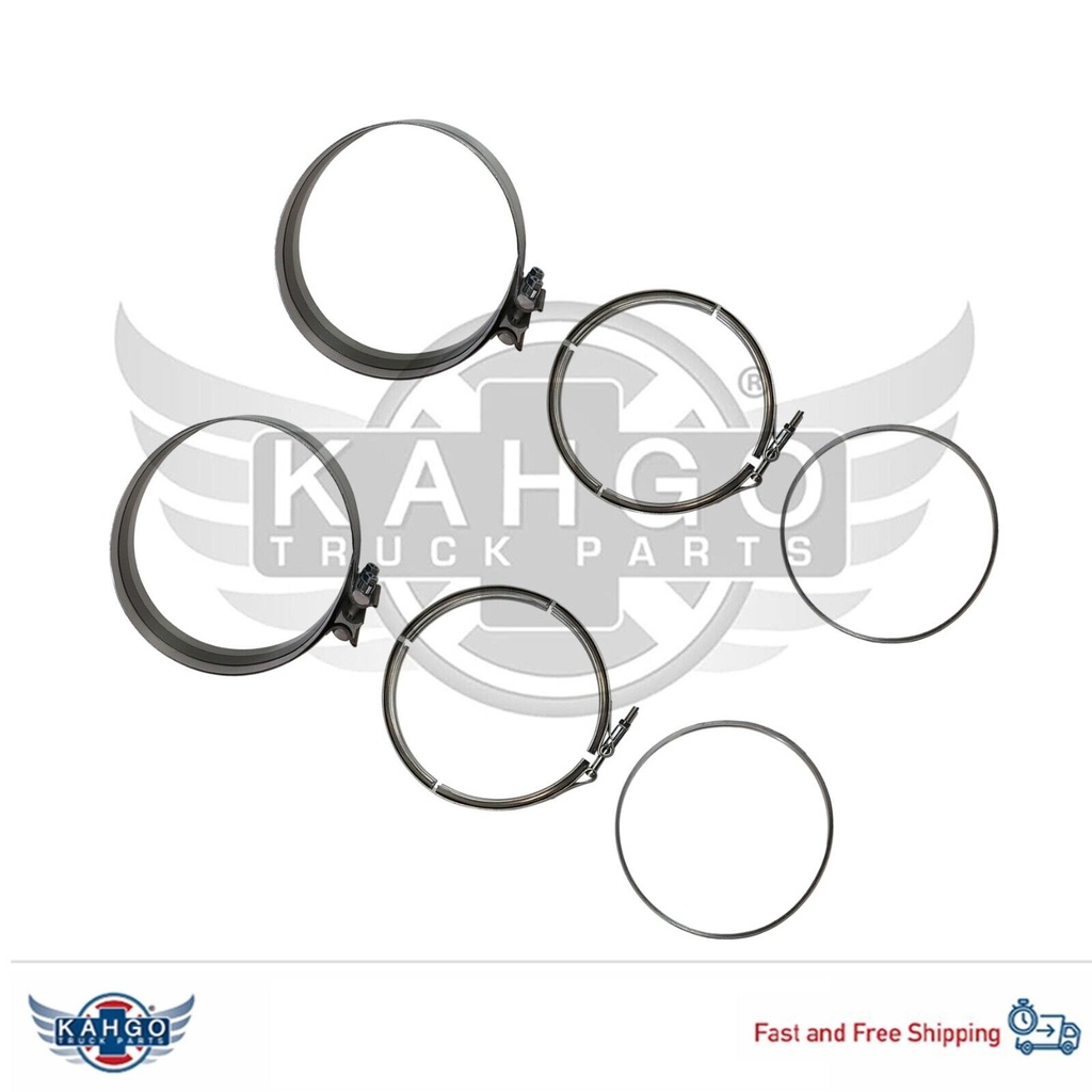 DPF Filter Clamp & Gasket Kit Detroit Engines A6809950202 A6809950302 A680491048