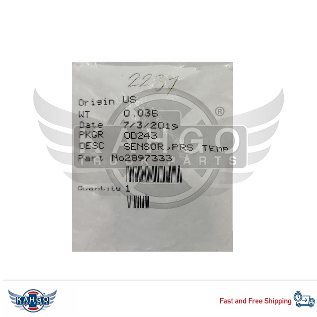 New OEM Genuine Cummins  Pressure Sensor 2897333