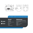 Air Spring Rolling Lobe 410.M8050 W01-358-5523 64254 1R14-039  3130498 AS0039