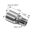 Continental  Hydraulic Hose Fitting NPTF Male  818.14615-1212