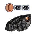 Headlight RH Black Freightliner P4 564.46002 A6601512003, A6601512005