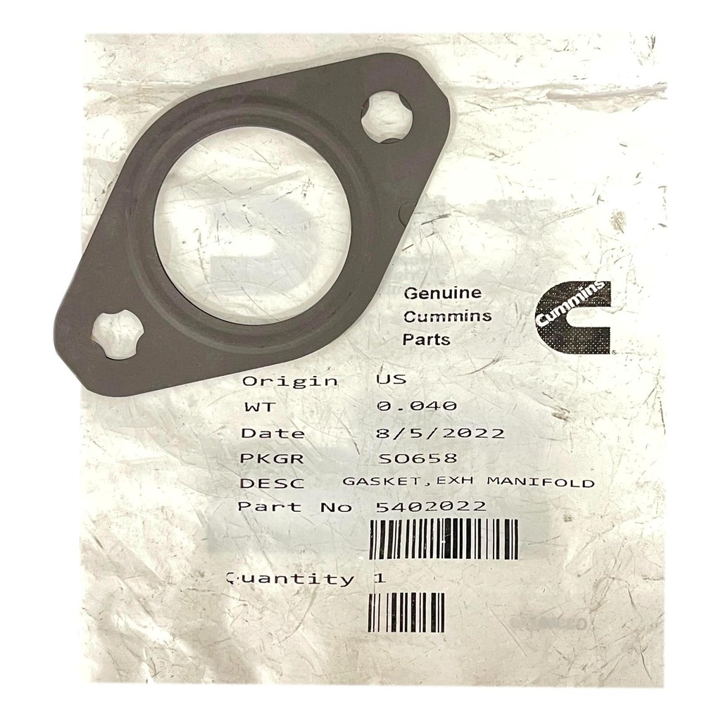 OEM Cummins GASKET EXHAUST MANIFOLD 5402022CUM 5402022