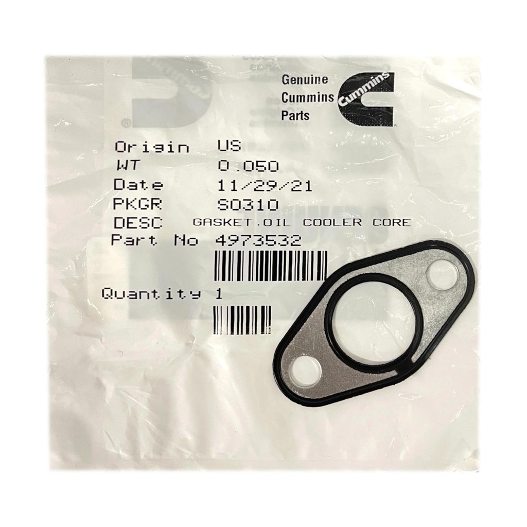 OEM Cummins OIL COOLER GASKET ISX SMALL 4973532CUM 4973532 131641