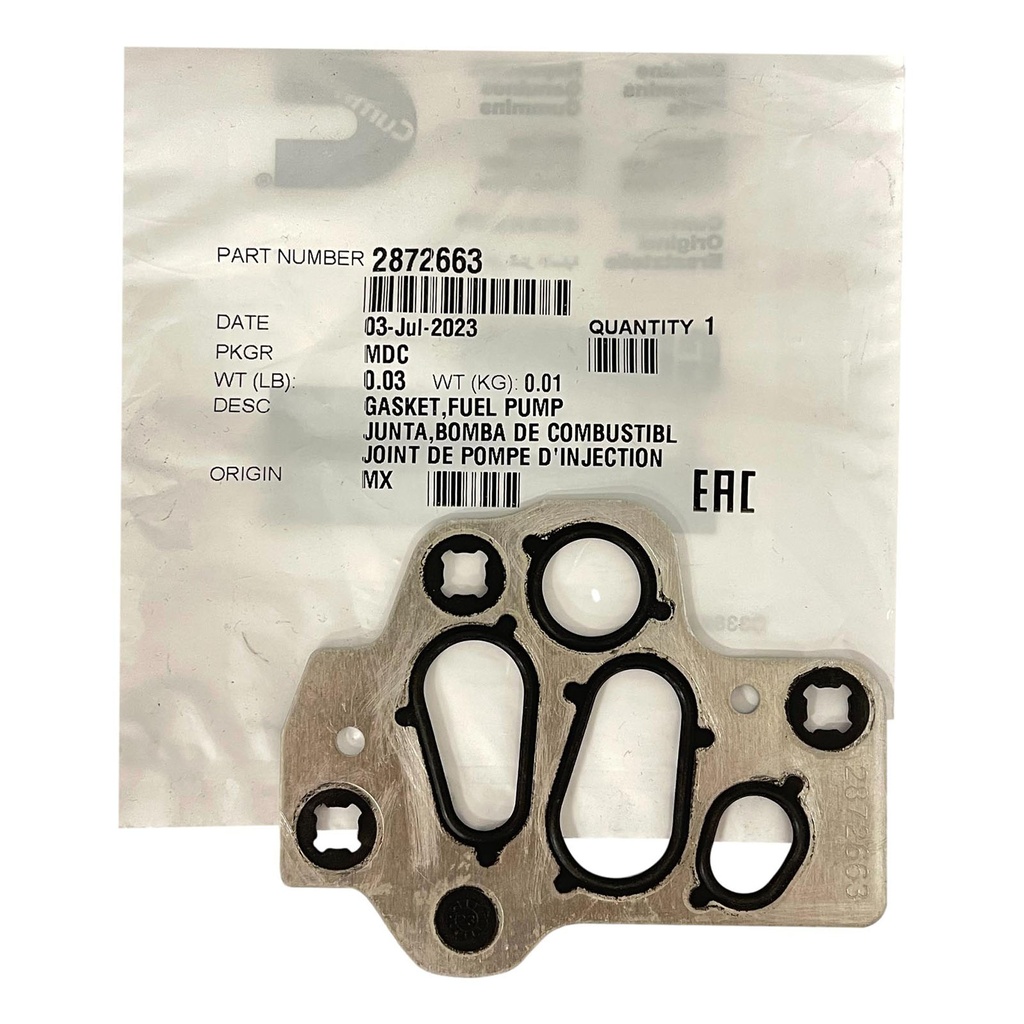 OEM Cummins GASKET- FUEL PUMP 2872663CUM 2872663