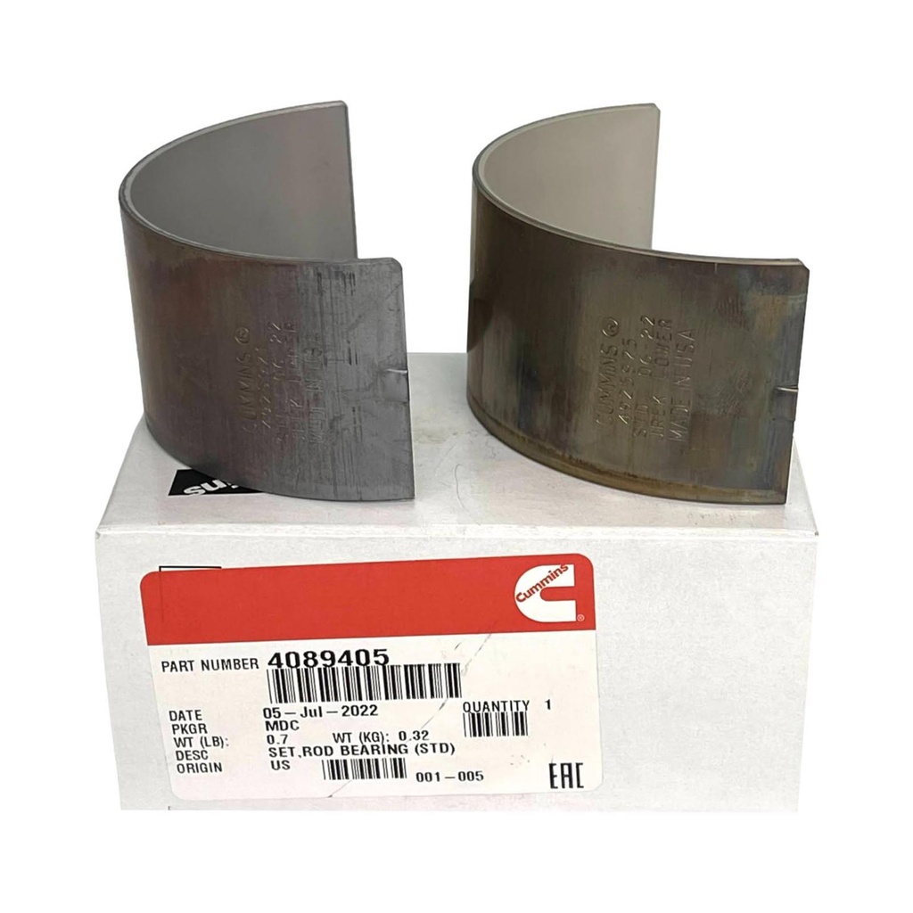 OEM Cummins ROD BEARING ISX 4089405CUM 4089405