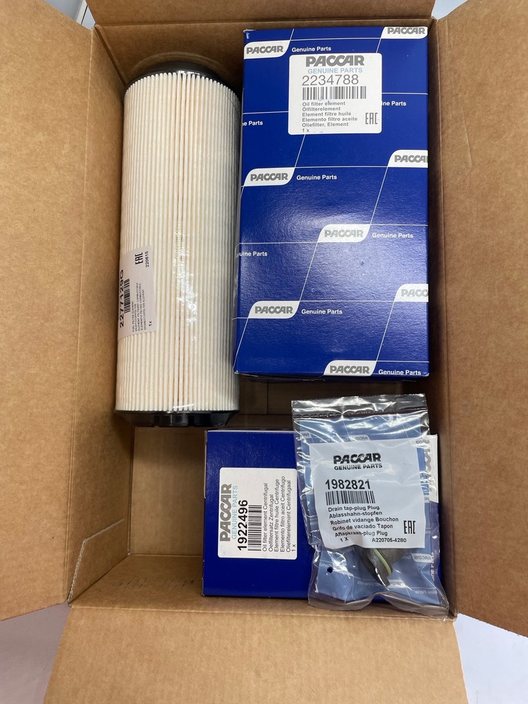OEM PACCAR FILTER SERVICE KIT MX-13 EPA 17 OIL, FUEL, ELEMENT & PLUG 1718534