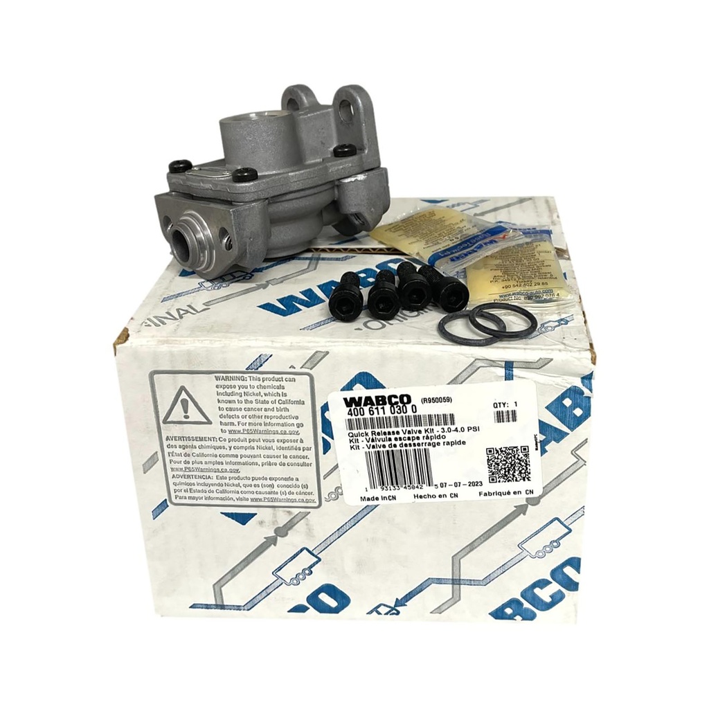 WABCO ABS TRACTOR QUICK RELEASE VALVE REPLACEMENT KIT - 4006110300