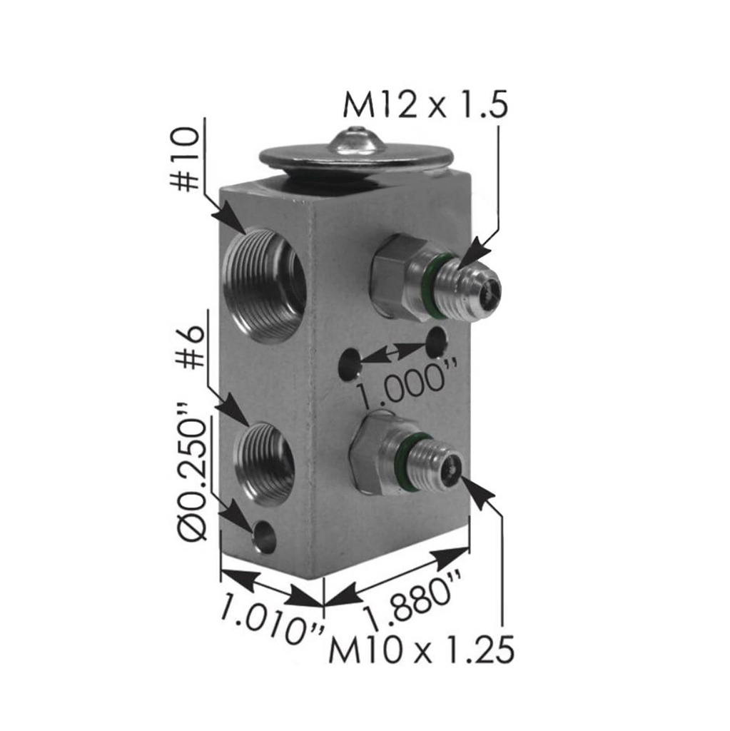 Expansion Valve Kenworth 830.42018, 1644, 12-2015A, 540446BSM, 31-31214