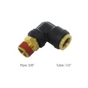 PLC Swivel Male Elbow DOT 1/2in X 3/8in 177.12C698C, 369PTC86, QL13698C, 016286