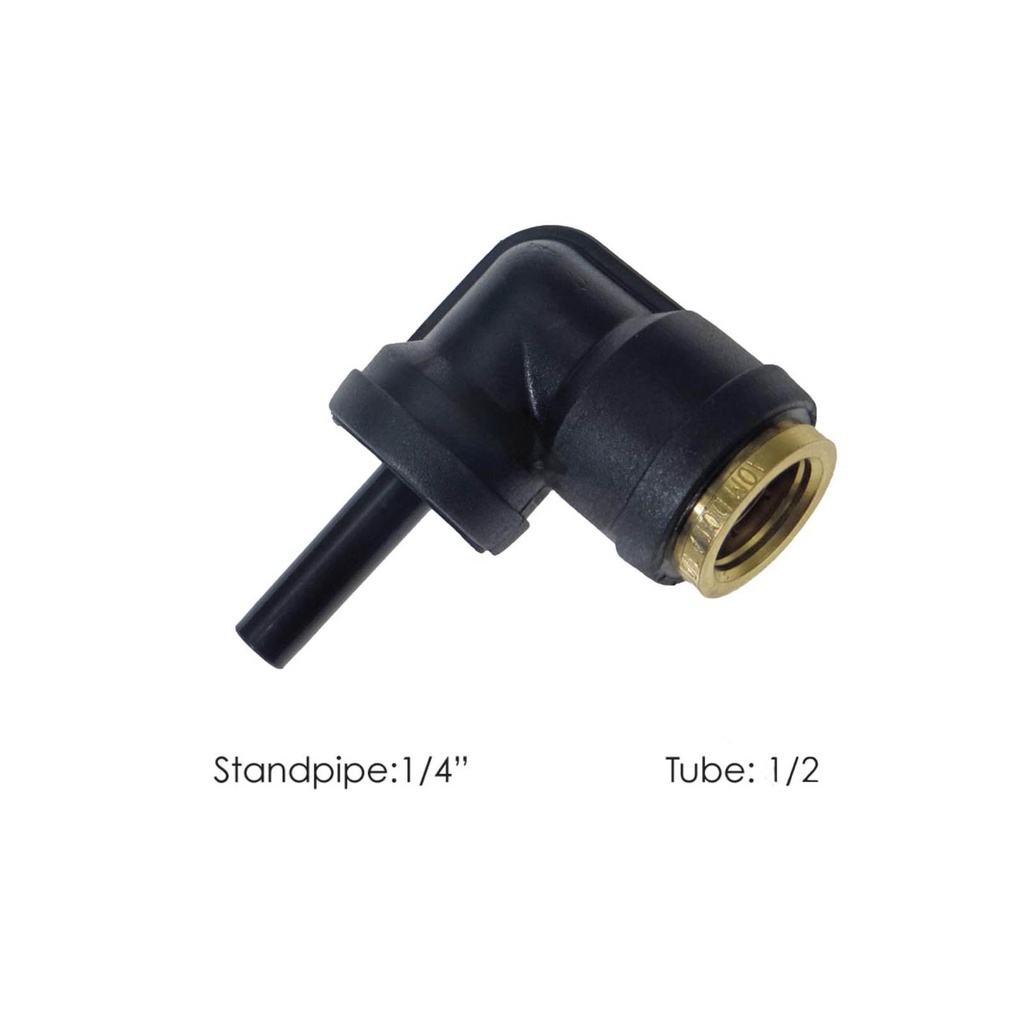 PLC Standpipe Elbow 1/2 X 1/4in 177.12C598B, 369PTCSP84, QS698B