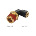 PLC Swivel Male Elbow DOT 3/8in X 1/2in 177.12C696D, 369PTC68, QL13696D, 016268