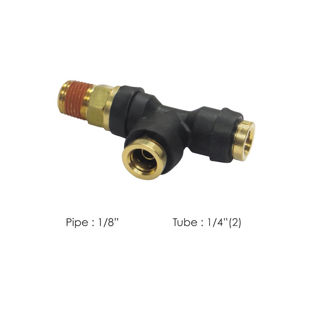 PLC SWL Male Run Tee DOT 1/4in X 1/8in 177.12C714A, 371PTC42, QL13714A, 016400