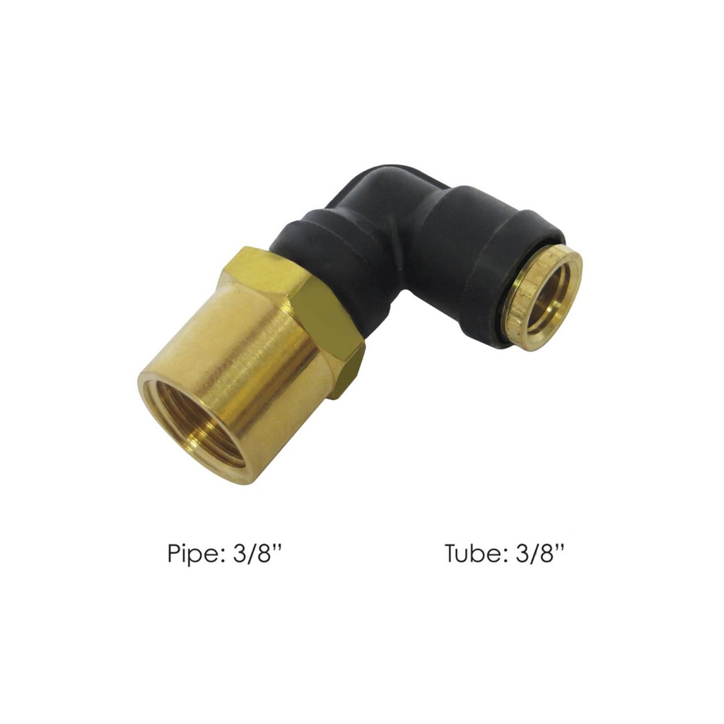 PLC Female SWL Elbow DOT 3/8in X 3/8in 177.12C706C, 370PTC66, QL13706C, 016250