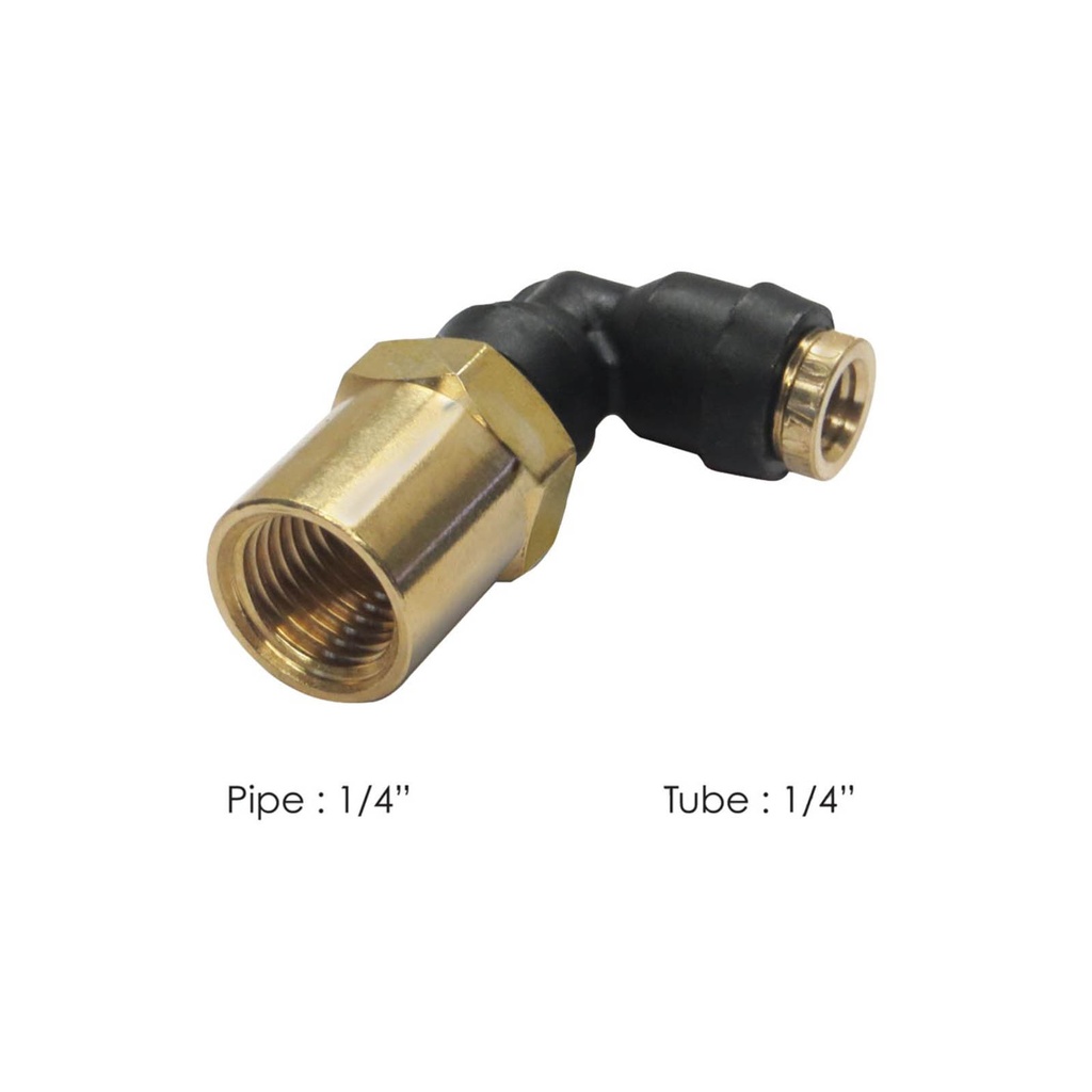 PLC Female SWL Elbow DOT 1/4in X 1/4in 177.12C704B, 370PTC44, QL13704B, 016248