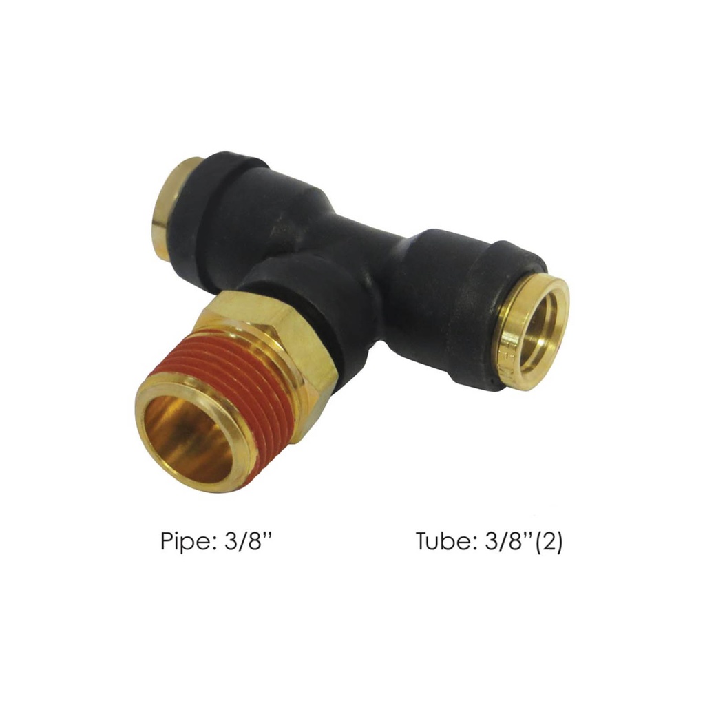 PLC SWL Male Branch Tee DOT 3/8 X 3/8in 177.12C726C, 372PTC66, QL13726C, 016366
