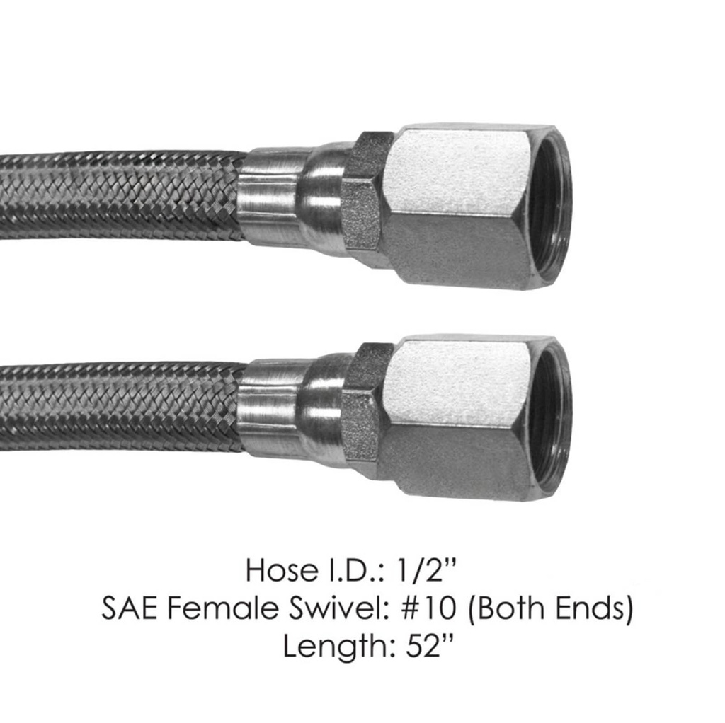 Discharge Hose 2 Fem SAE Swivel 52in 177.10152, 19DSW352, 142552, 462252