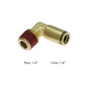 Brass PLC Male Elbow 1/4 X 1/4in 177.13B154B, 1869X4X4, 169PMTNS44, PL13154B