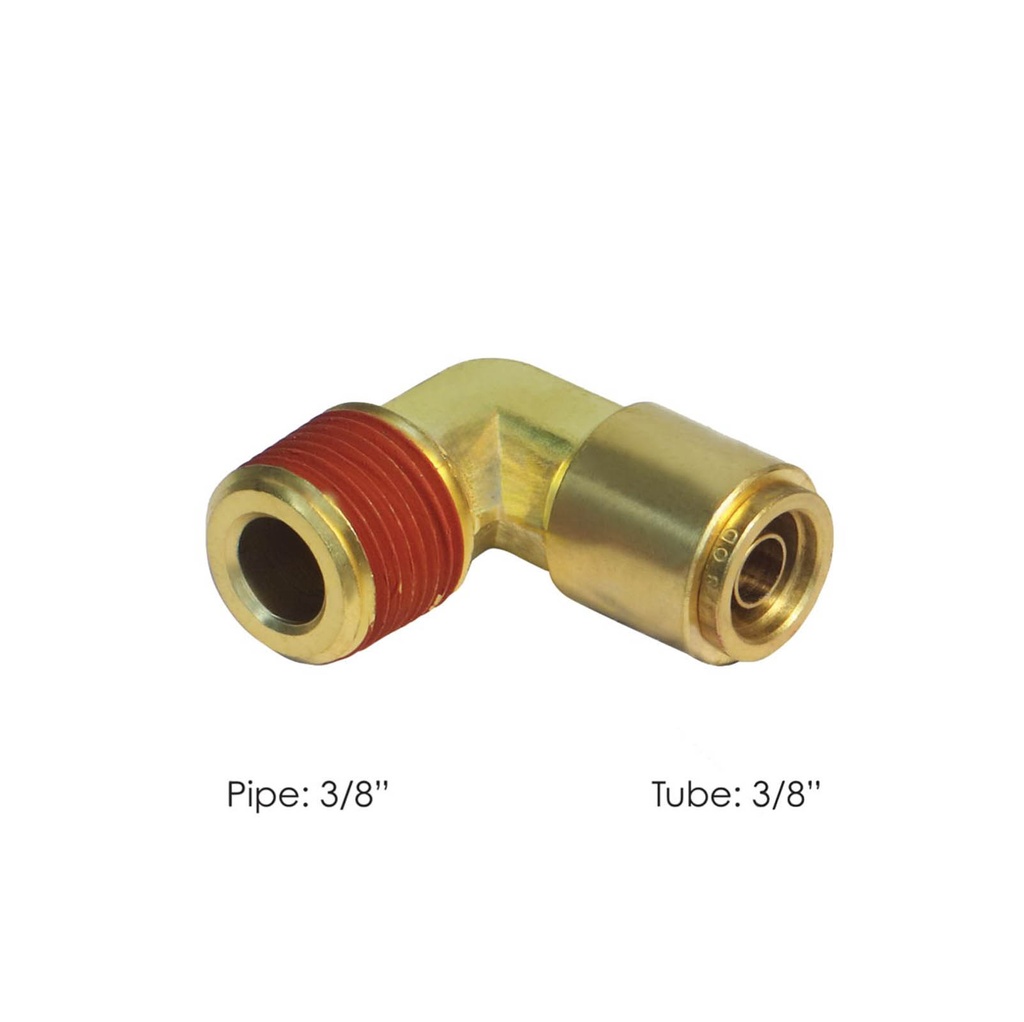 Brass PLC Male Elbow 3/8 X 3/8in 177.13B156C, 1869X6X6, 169PMTNS66, PL13156C