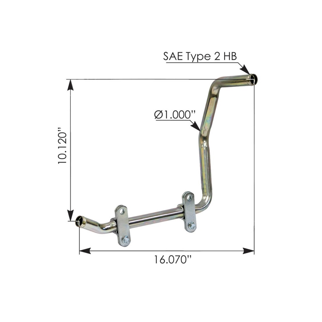 Pipe Heater Return Freightliner 561.46121, A0532121000, A05-32121-000