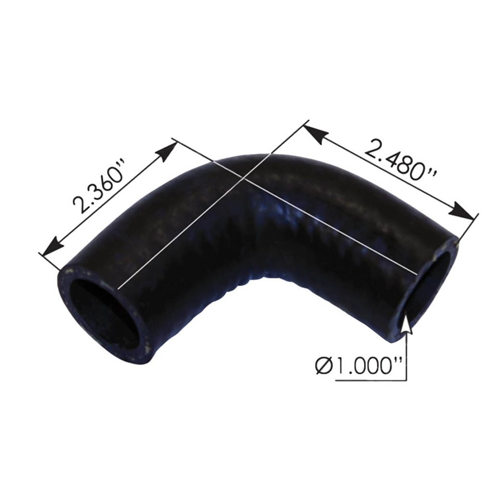 Hose 90 Deg Air Inlet Freightliner, 1 ID 561.46800, 0133180000