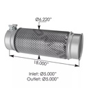 Exhaust Bellows Freightliner Premium 820.B46334P A0426200018, A0427334018