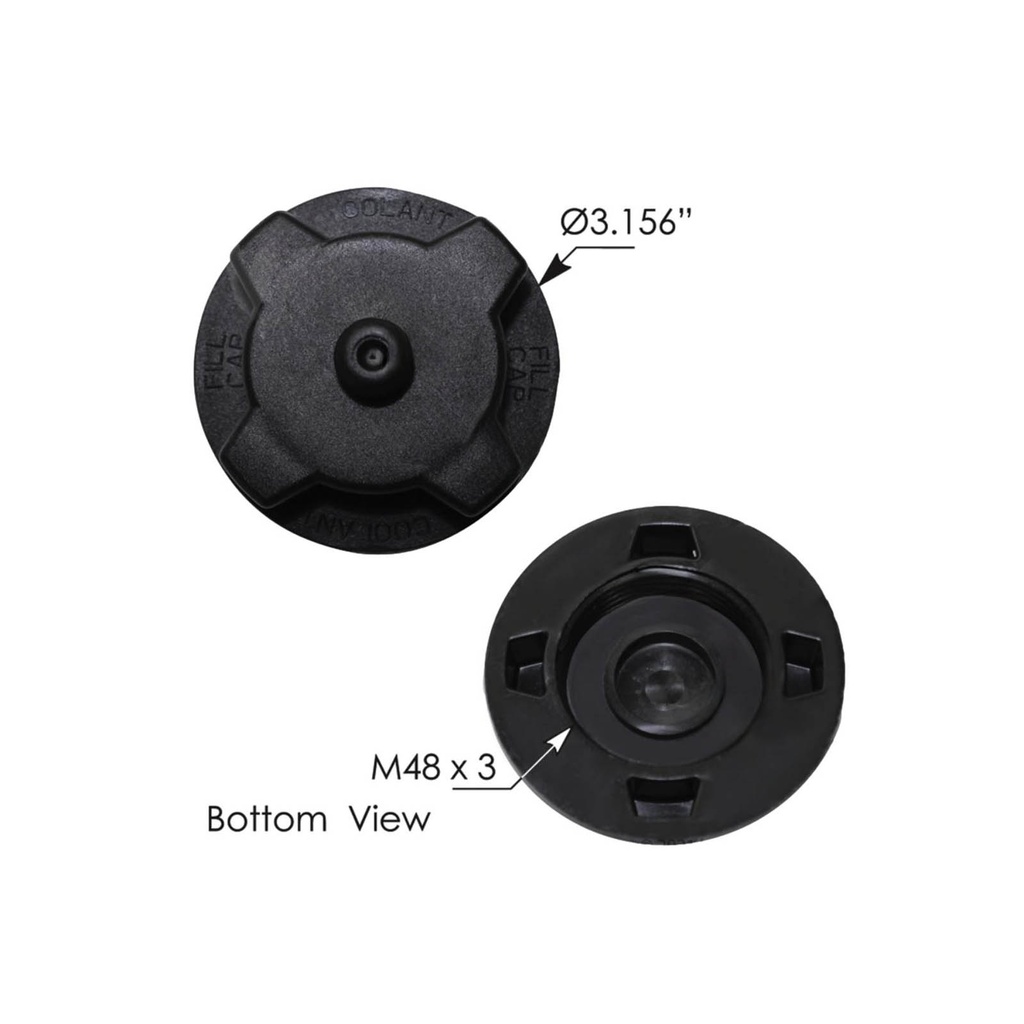 Surge Tank Cap 572.2020, 1019342X02, 20968839, 23059030