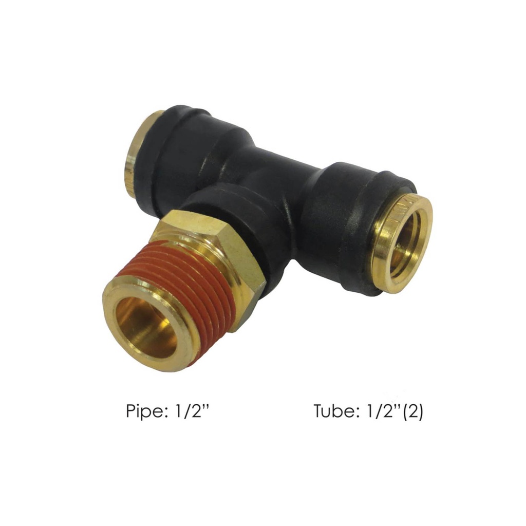 PLC SWL Male Branch Tee DOT 1/2 X 1/2in 177.12C728D, 372PTC88, QL13728D, 016388