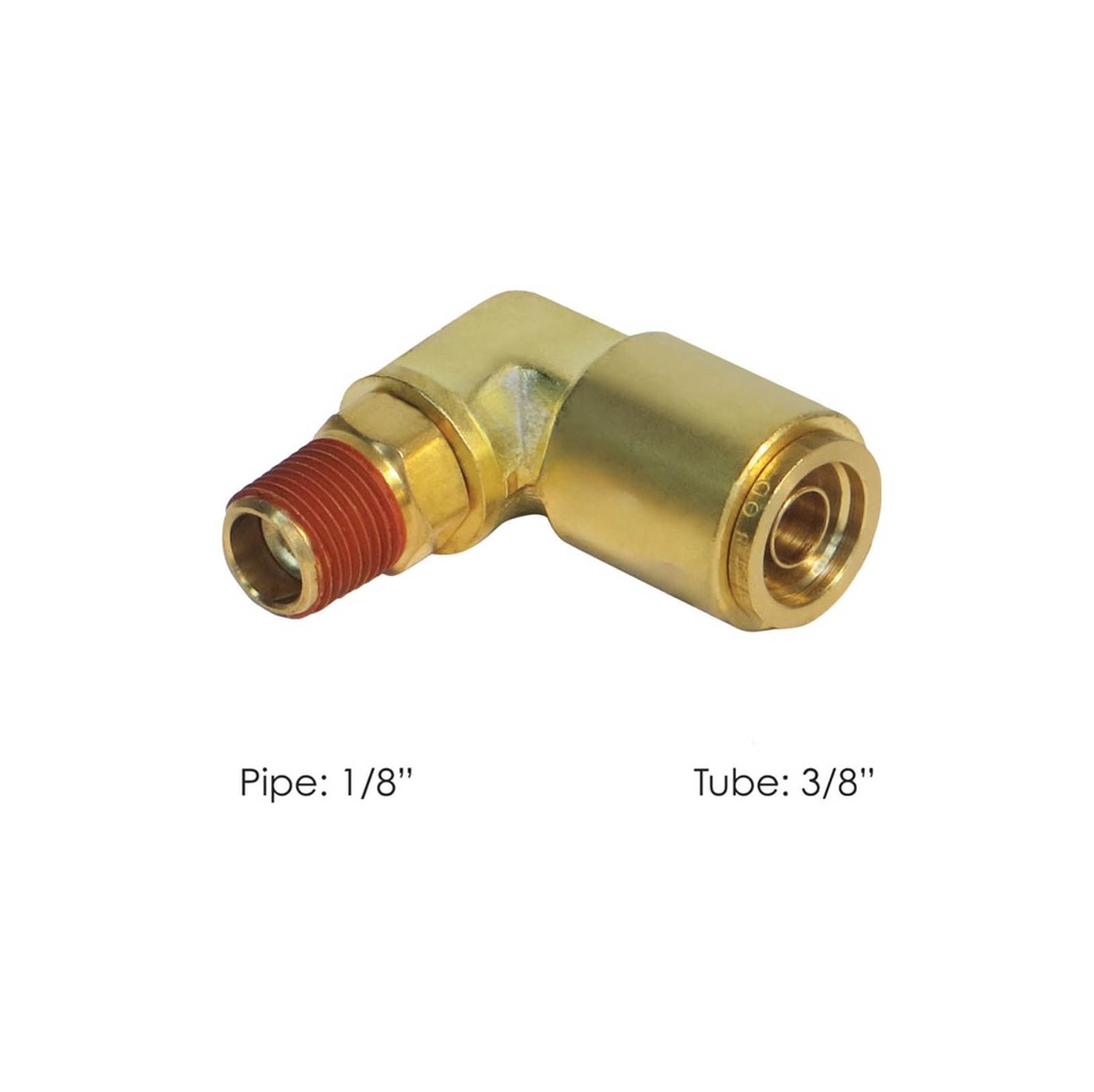 Brass PLC Male SWL Elbow 3/8 X 1/8in 177.13B696A, 1869X6X2S, 169PMT62, PL13696A