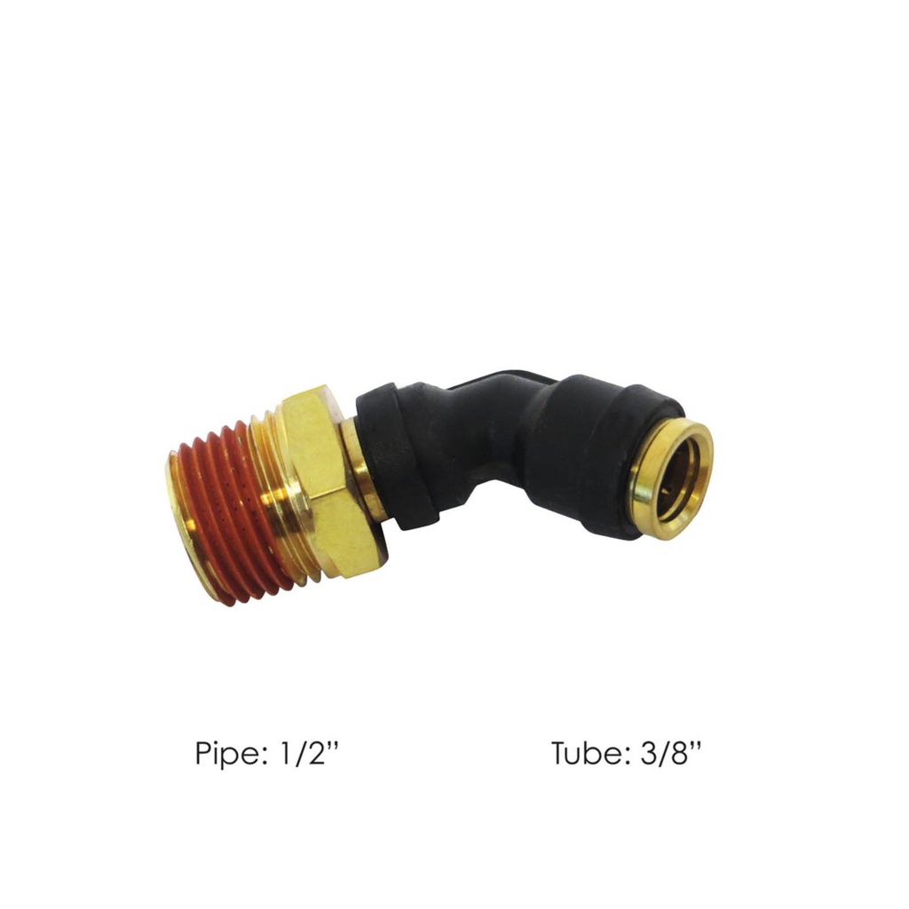 PLC 45 DEG SWL M Elbow DOT 3/8 X 1/2in 177.12C746D, 379PTC68, QL13746D, 016947