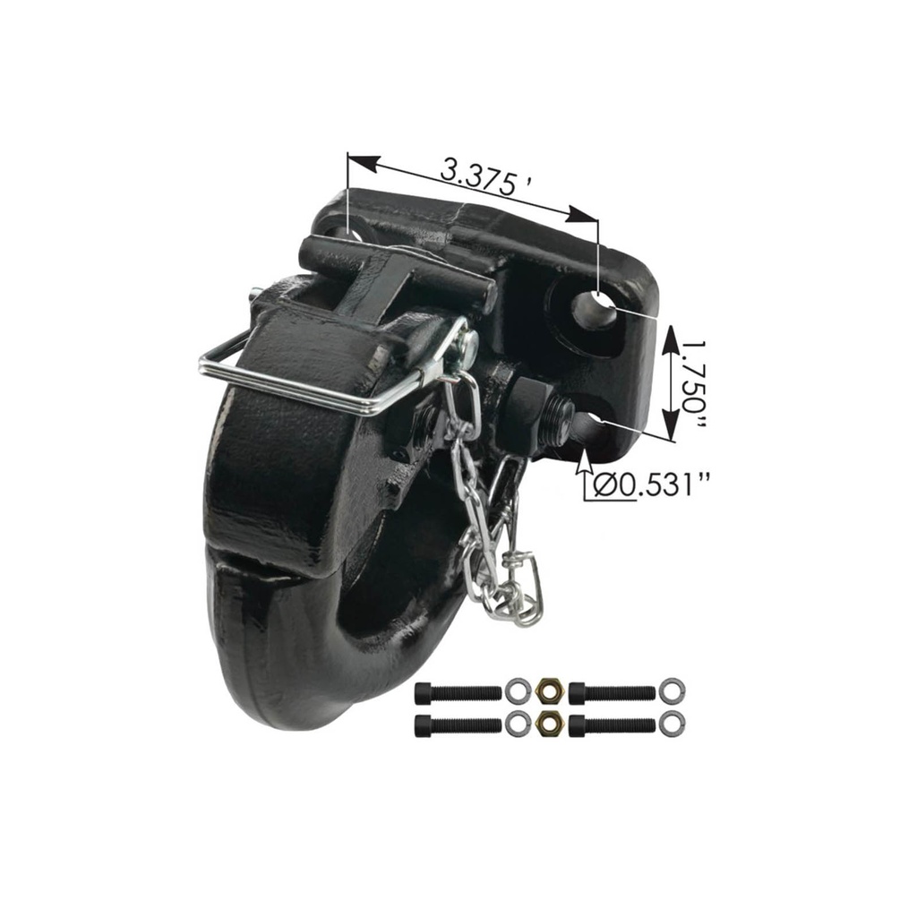 Pintle Hitch 30 Ton LMT, Universal 182.PH30T, 48231