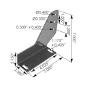 Step Bracket LH Peterbilt M75102L, M856223