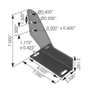 Step Bracket RH Peterbilt M75102R , M856223R, M85-6223R