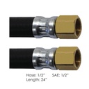 Air Hose Assy 1/2in 1/2in SAE Swl-24in L 177.7524, 18145SW24, 688800-24