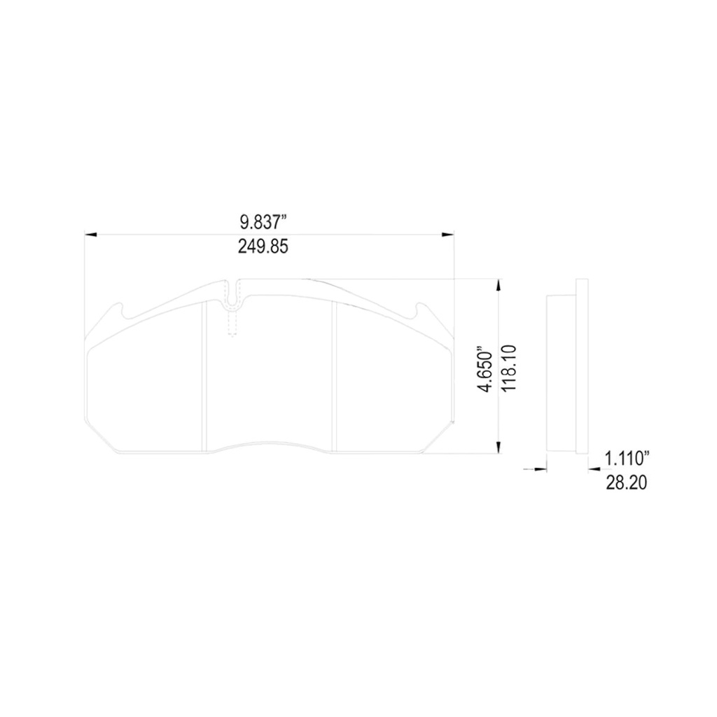 Air Disc Brake Pads Fleet Standard 3003000.00 141.D1407FS 8515-D1407 68325023