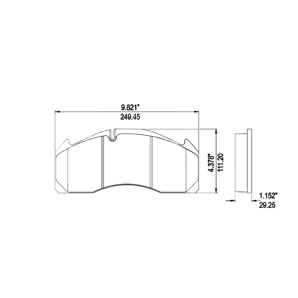 Air Disc Brake Pads Fleet Standard 3012500.00 141.D1560FS 8771-D1560 20768092