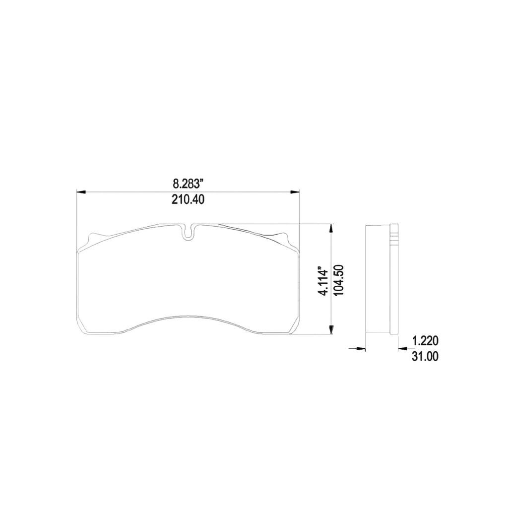 Air Disc Brake Pad Set 20K 3016200.00 141.D1777FS S326761 6402259222 9007-D1777