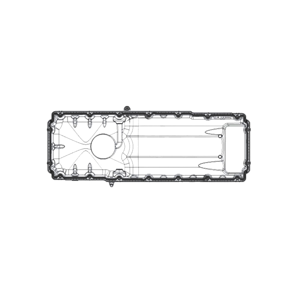 Oil Pan Front Sump Thermoplastic DD15 540.2002  A4720102313 A4720102813