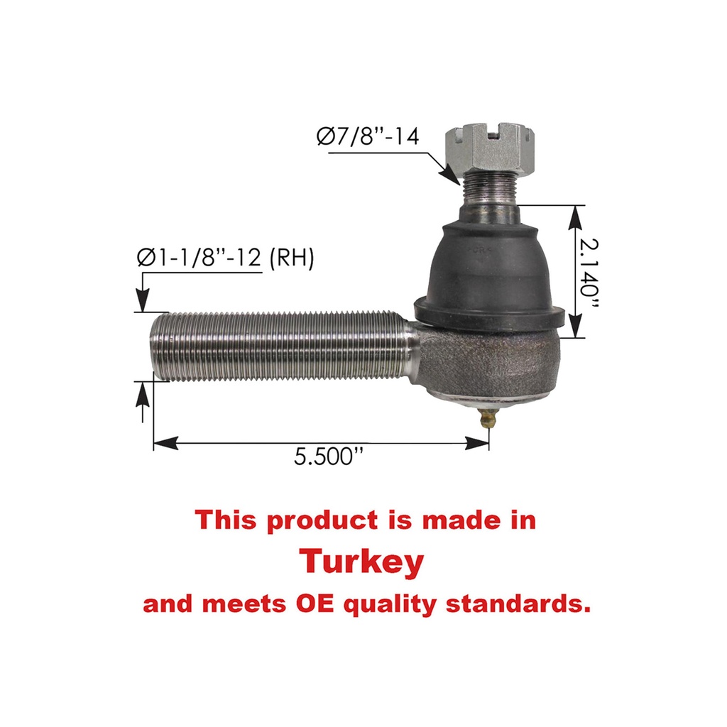 Tie Rod End Meritor, International RH KGA-2603967C91 462.ES22608R 2603967C91