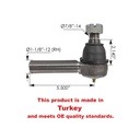 Tie Rod End Meritor, International RH KGA-2603967C91 462.ES22608R 2603967C91