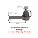 Tie Rod End Meritor International LH KGA-2603968C91 462.ES22607L 2603968C91