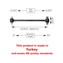 Torque Rod 23.810in Freightliner KGA-1613965000 TMR534 1615632001 6813266716