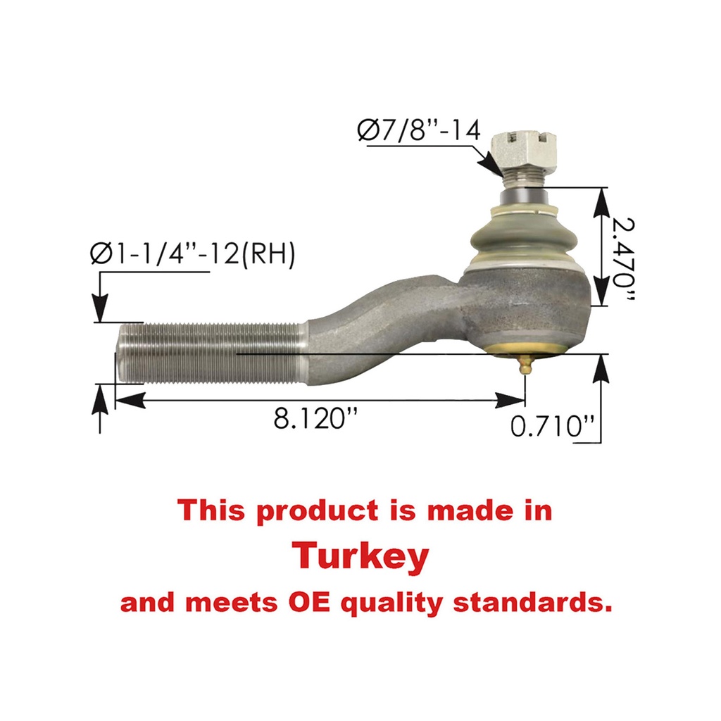 Tie Rod End RH Freightliner KGA-1117995 462.ES3297R A3144V1088 27191009010 E8758