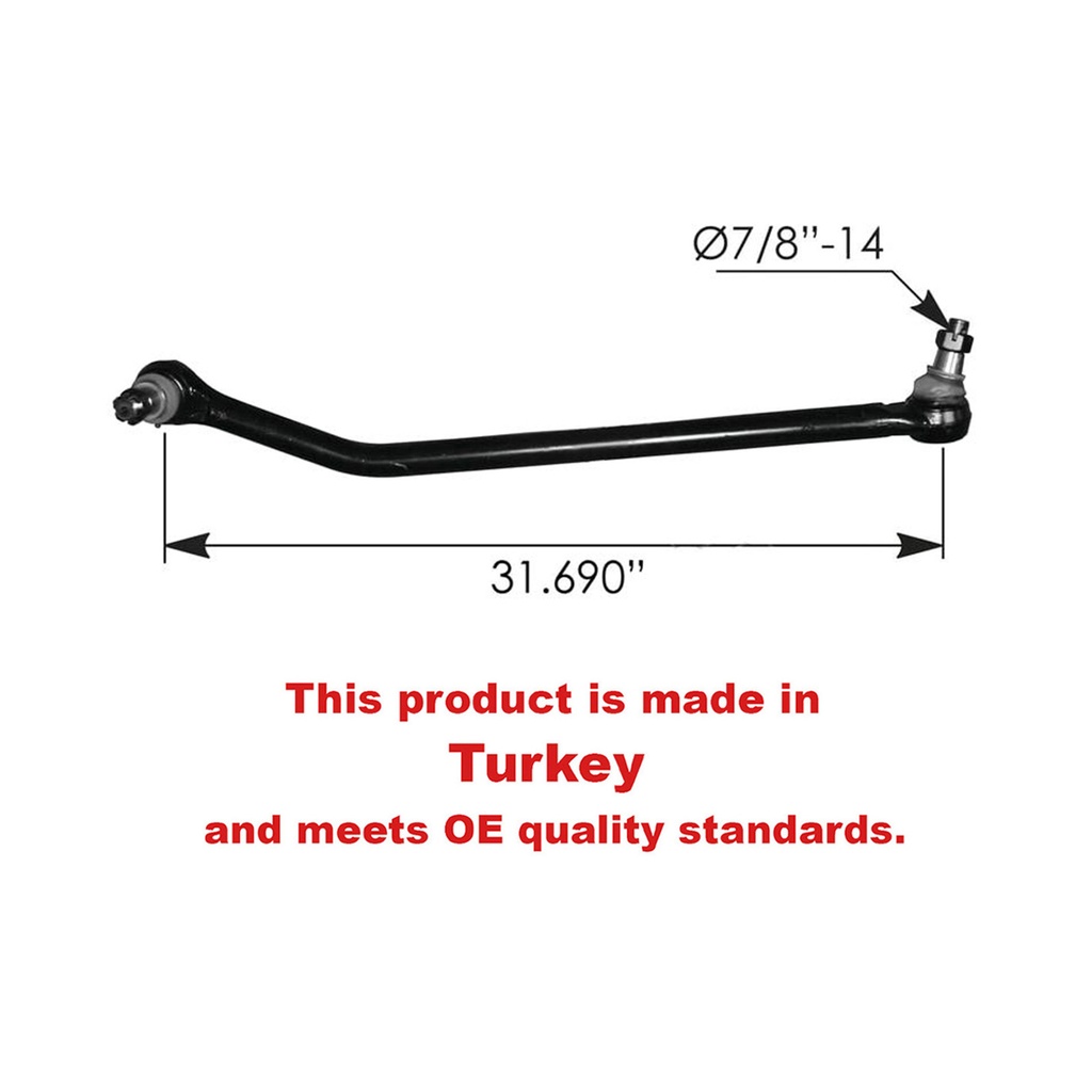 PET  Conventional & Low Cab Series Drag Link Ass KGA-10-02132 KG17648 463.DS1180