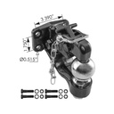 Pintle Hook & Ball Combo Hitch 2 5/16in 182.DPH2516, 306120, BH82516WM