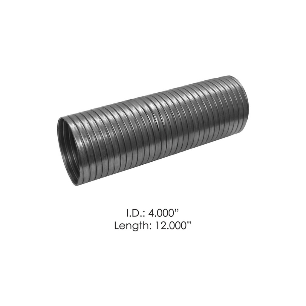 Flex Tubing 4in X 12in 304SS 562.U7340-12SS304, SF412, J240006