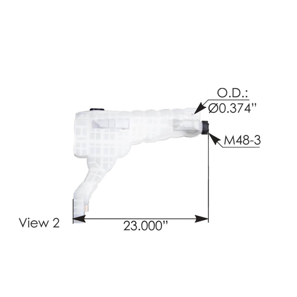 Coolant Reservoir Kenworth 575.1043, DR104004