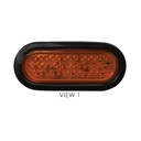 F/P/T Light Kit LED 6in Oval Amber 571.LD60A40-K