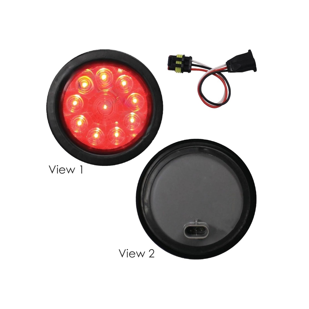 S/T/T Light Kit LED 4in Red 571.LD44R10-K, 44030R, 817KR7